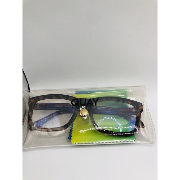 Quay Australia Beatnik Eye Glasses~Tortoise Shell Design~Blue Light - Picture 11 of 11